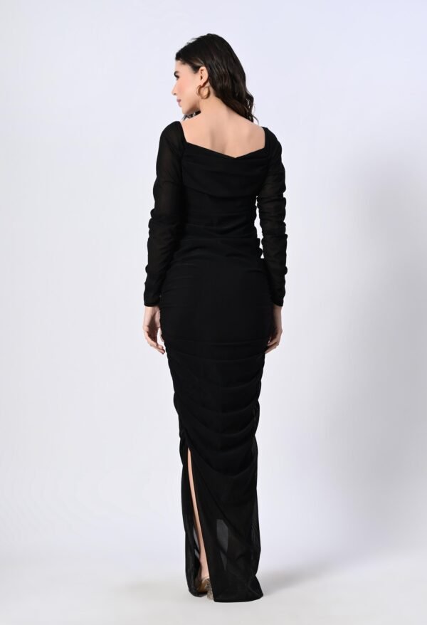 Partywear powernet bodycon dress - Image 9