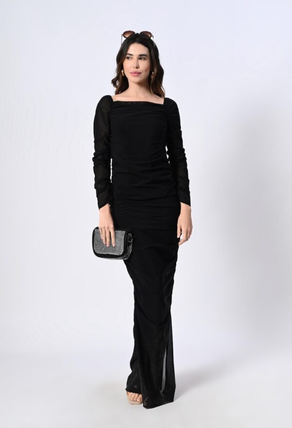 Partywear powernet bodycon dress - Image 10