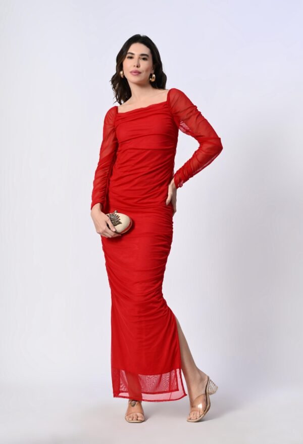 Partywear powernet bodycon dress - Image 12