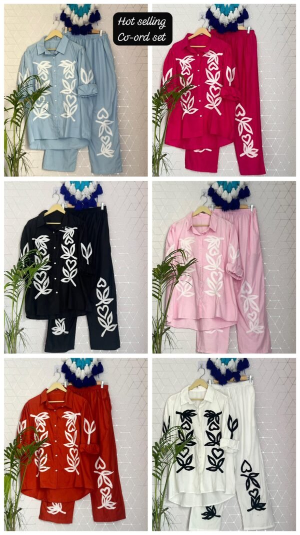 ✨ Summer Collection – Aari Work Embroidery Cord Sets ✨ - Image 8