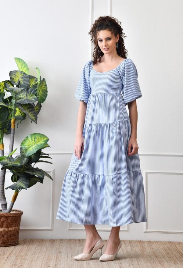 Elegant Cotton Dress with a Flawless Finish